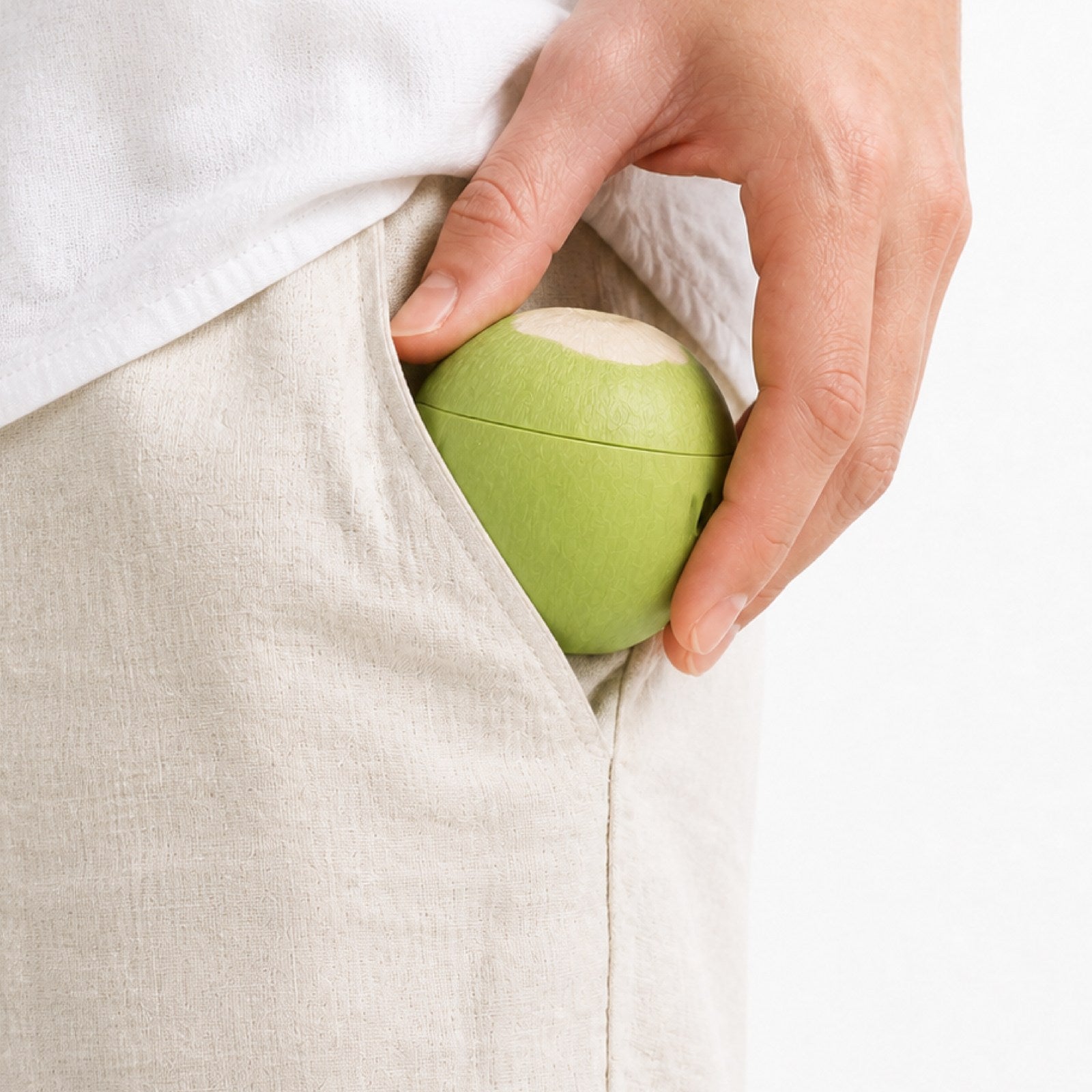 Coconut Case carried in a pocket