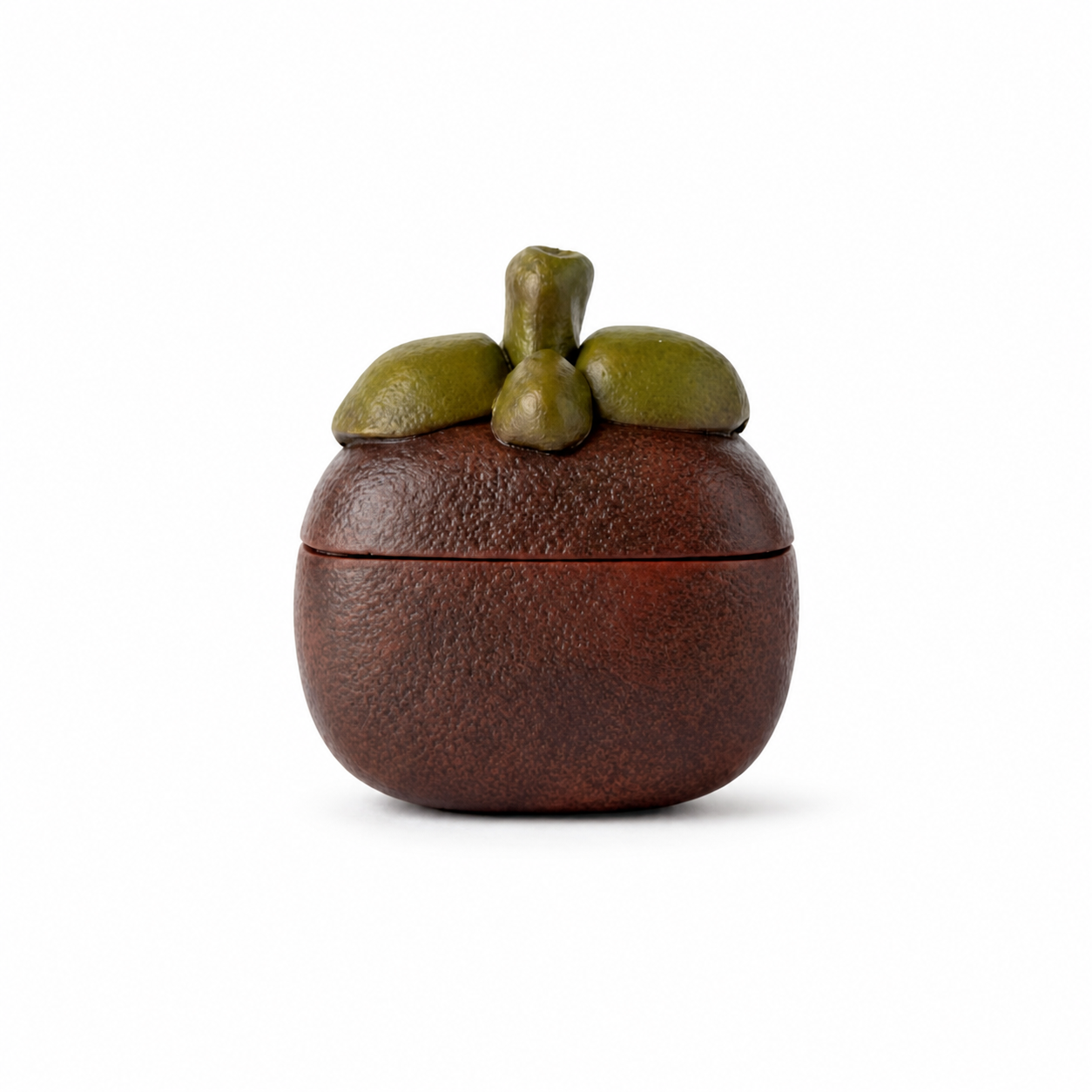 Closed Mangosteen Case shown on a white background